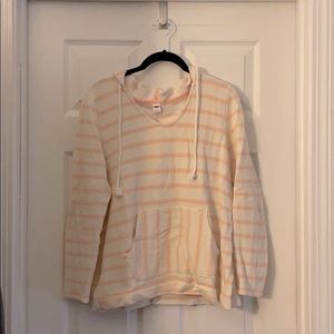 Peach striped Summer hoodie